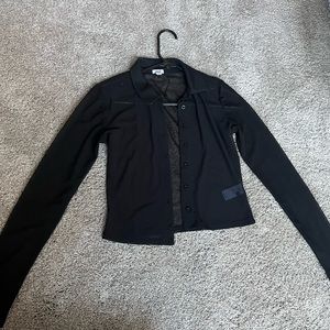 XS sheer buttoned long sleeve